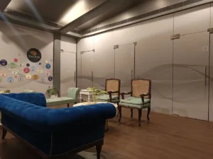 Waiting lounge at Brain & Co. Mumbai neurofeedback centre
